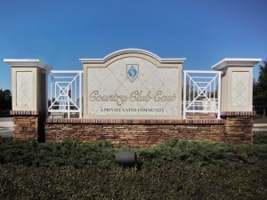 Country Club East Lakewood Ranch Entrance Sign