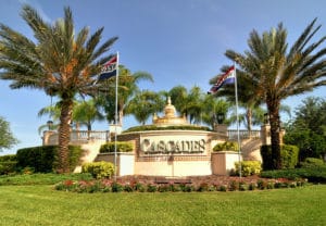 Cascades at Sarasota - Entrance Sign