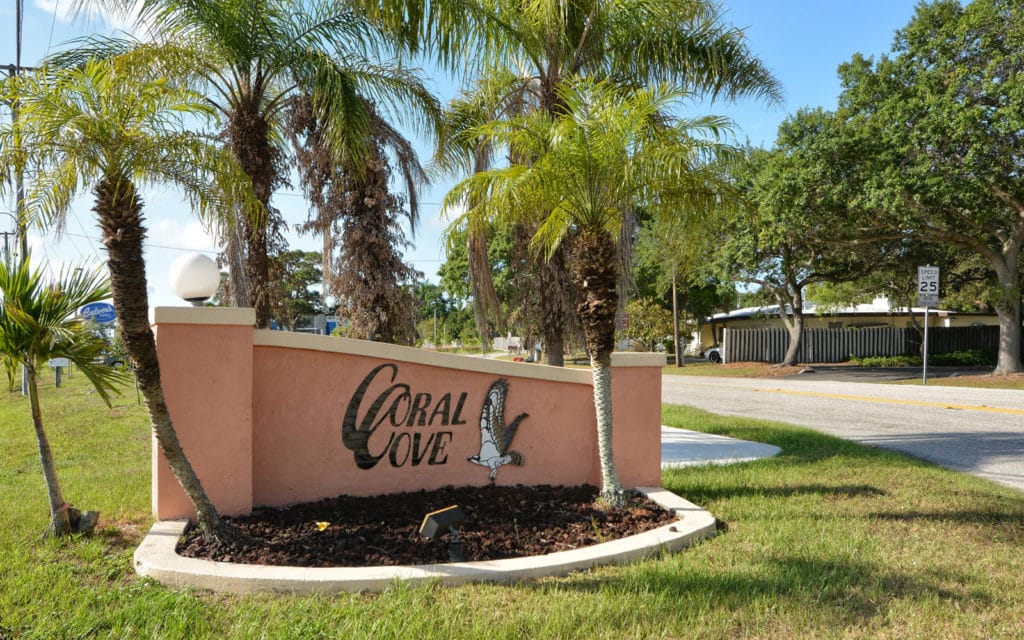 Coral Cove Homes for Sale | Sarasota Florida 2 Coral Cove in Sarasota Entrance Sign