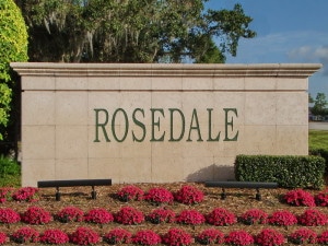 Rosedale in Bradenton Entrance Sign
