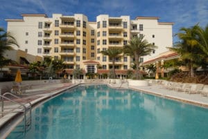100 Central Condos in Sarasota Pool