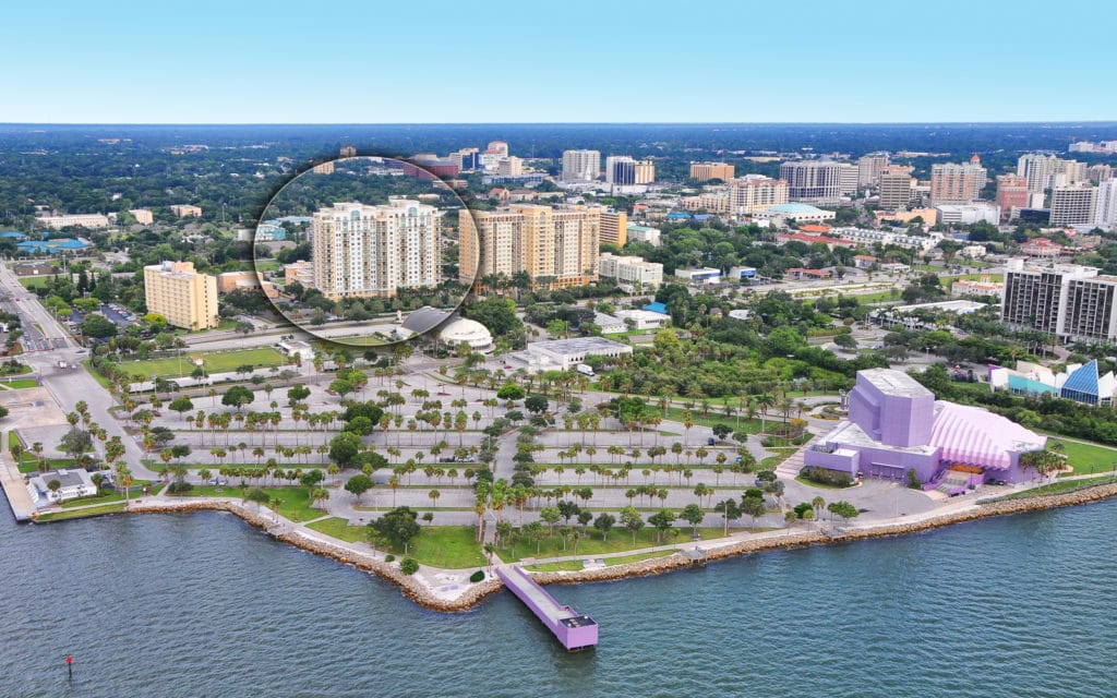 Alinari in Downtown Sarasota Condos for Sale Aerial