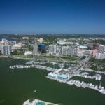 Bay Plaza Condos in Downtown Sarasota Aerial