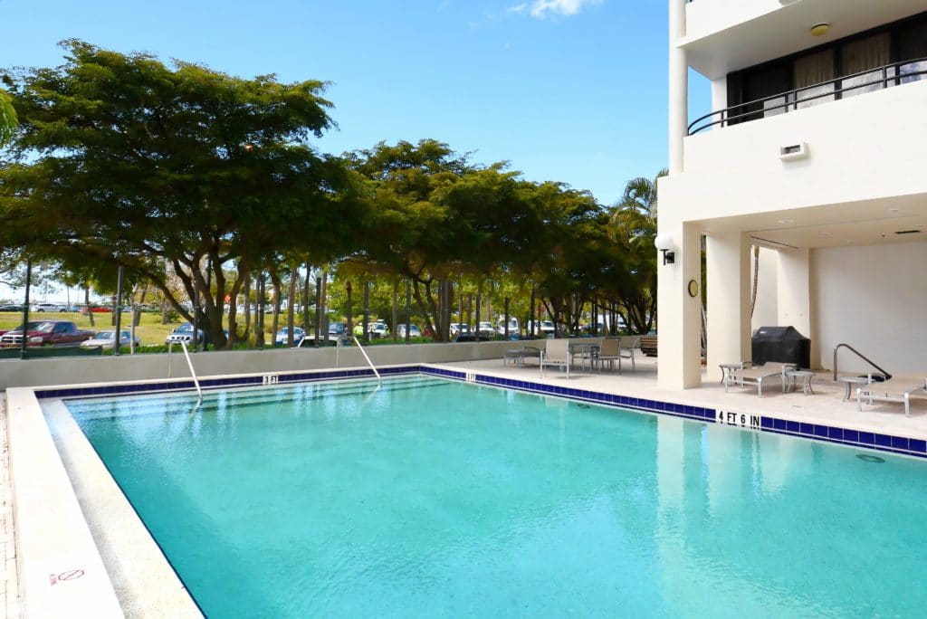 Bay Plaza Condos in Downtown Sarasota Pool