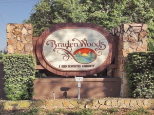 Braden Woods Sign Bradenton Florida