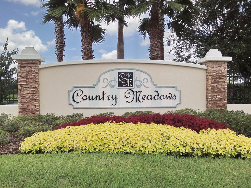 Country Meadows in Bradenton Entrance Sign