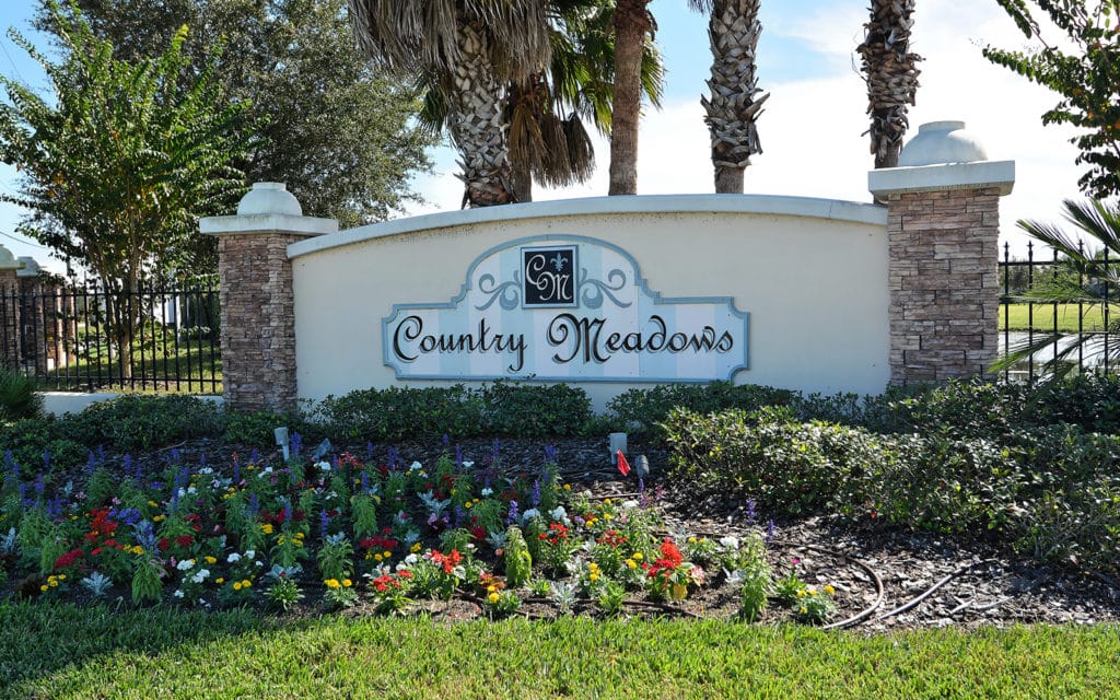 Country Meadows Homes for Sale | Bradenton Florida 1 Country Meadows in Bradenton Entrance Sign