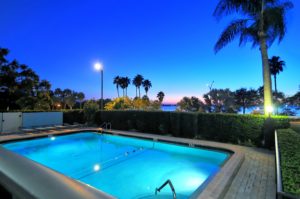 Embassy House in Downtown Sarasota Pool at Night