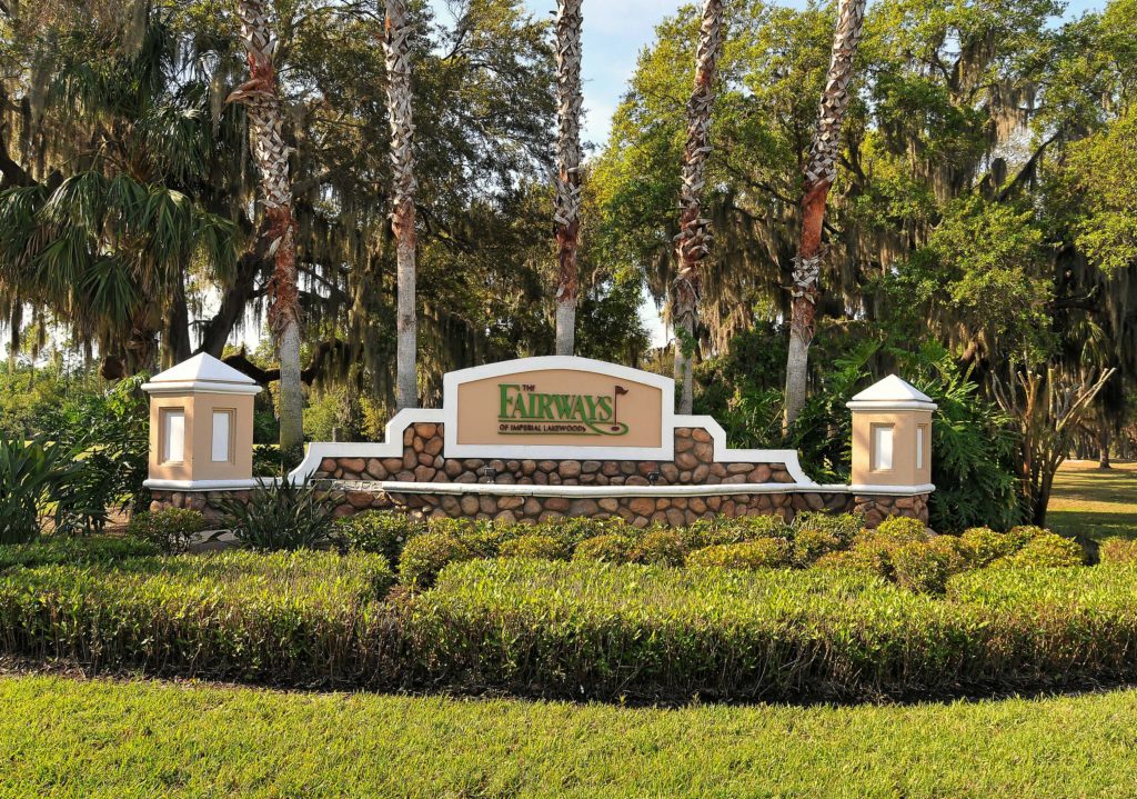 Fairways of Imperial Lakewoods Palmetto Entrance Sign