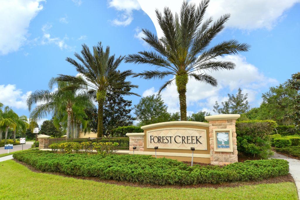 Forest Creek in Parrish Entrance Sign