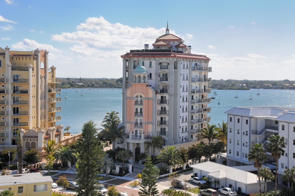 Golden Gate Point Sarasota Condos for Sale 7 Grande Riviera in Downtown Sarasota Gated Community