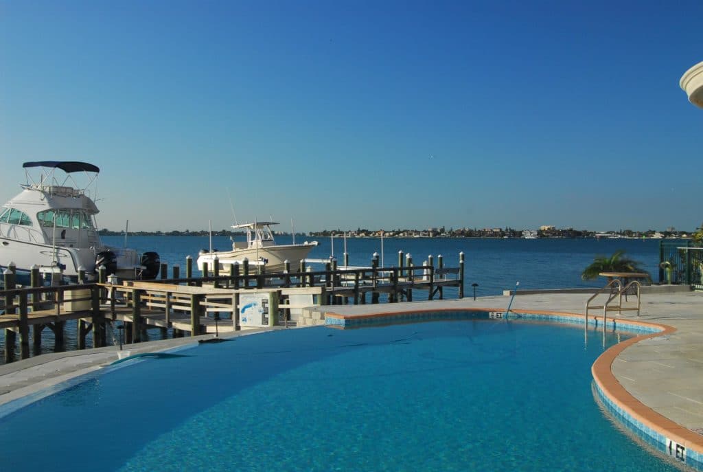 Grande Riviera Condos for Sale | Golden Gate Point Sarasota 7 Grande Riviera in Downtown Sarasota Pool 1