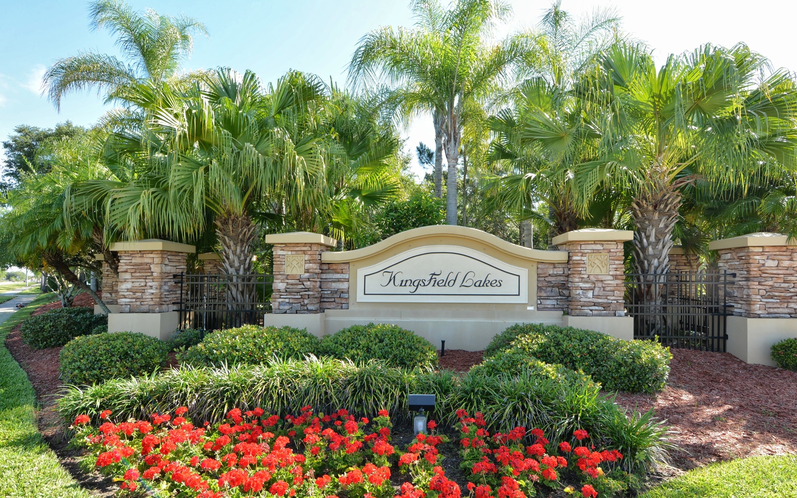 Kingsfield Lakes In Parrish Entrance Sign Sarasota Real Estate