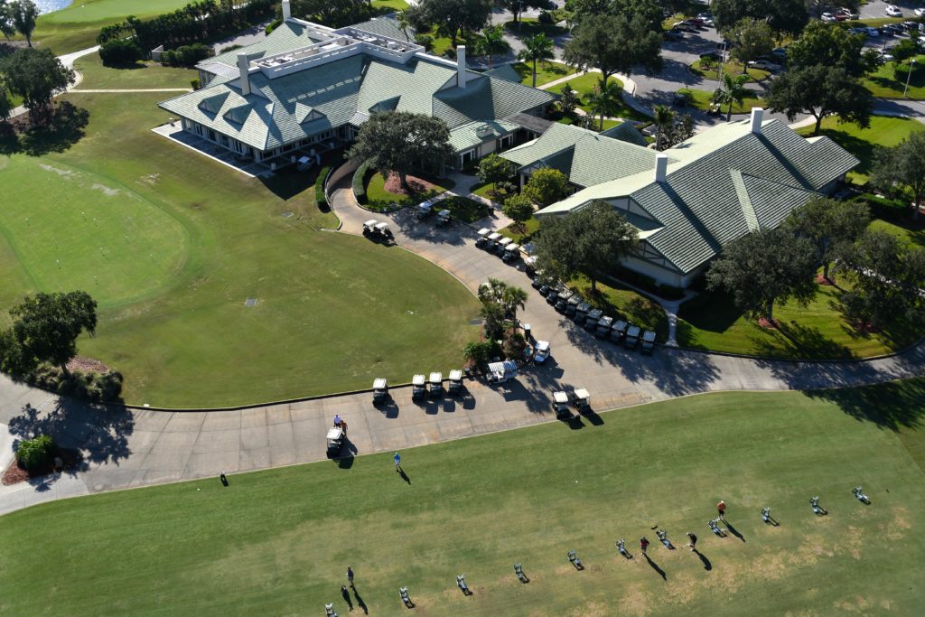Laurel Oak Country Club in Sarasota Clubhouse Aerial 1