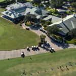 Laurel Oak Country Club in Sarasota Clubhouse Aerial 1