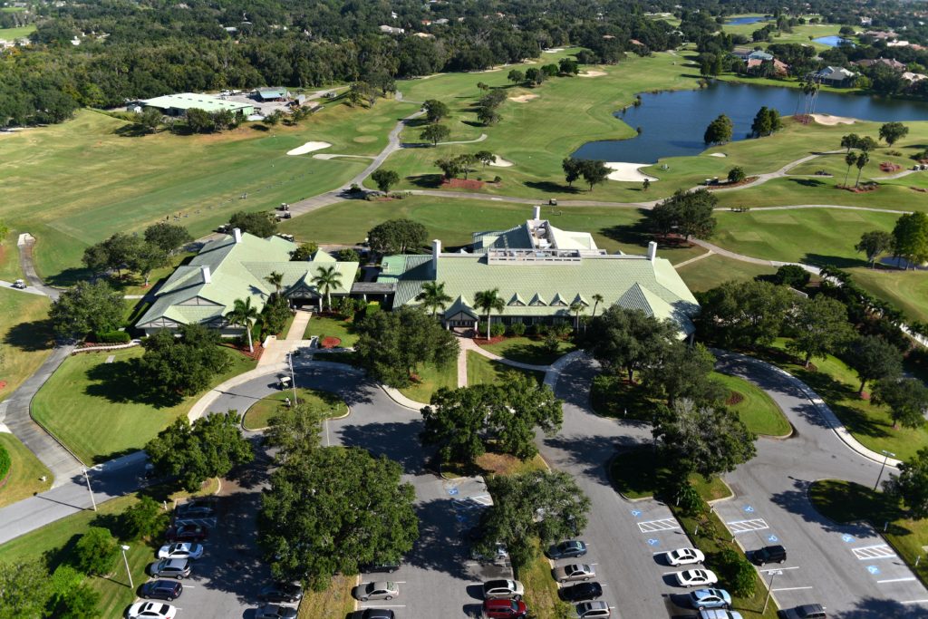 Laurel Oak Country Club in Sarasota Clubhouse Aerial 2 Sarasota Real
