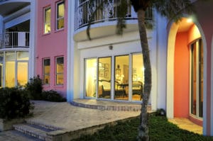 Le Chateau in Sarasota Condos Front Entrance