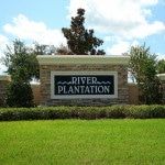 River Plantation in Parrish Entrance Sign