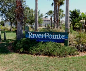 River Pointe in Bradenton Entrance Sign