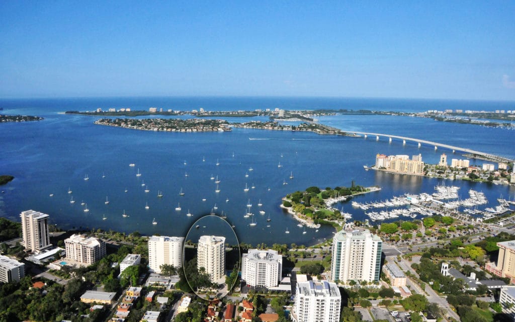 Tessera Sarasota Condos for Sale | Downtown Sarasota 14 Tessera in Sarasota Condos for Sale Aerial