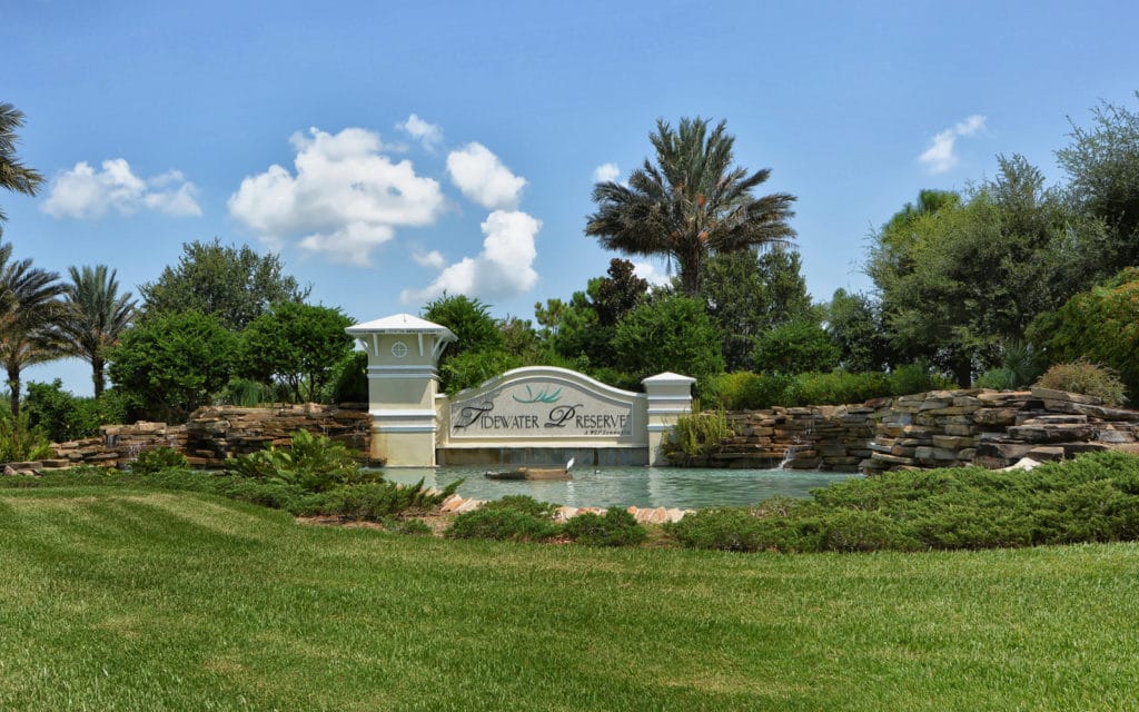 Tidewater Preserve in Bradenton Entrance Sign