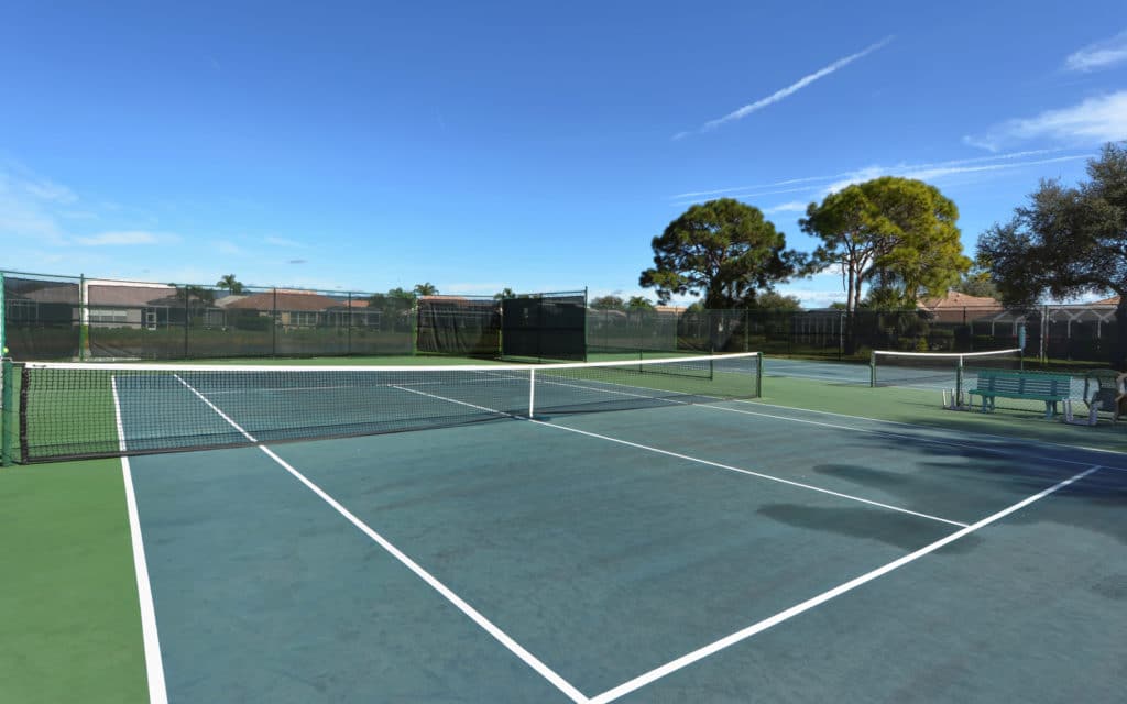 Lakes of Jacaranda in Venice Tennis Courts Sarasota Real Estate