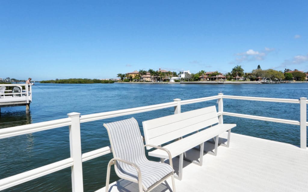 Polynesian Gardens Villas for Sale | Siesta Key Florida 8 Polynesian Gardens in Siesta Key Fishing Dock