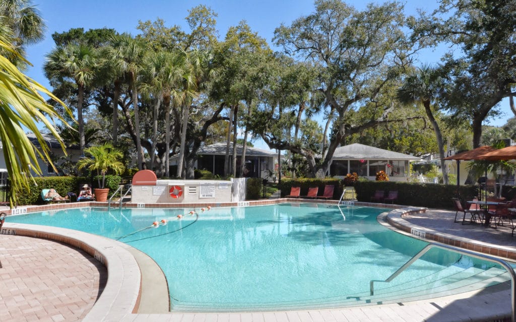 Polynesian Gardens Villas for Sale | Siesta Key Florida 5 Polynesian Gardens in Siesta Key Pool