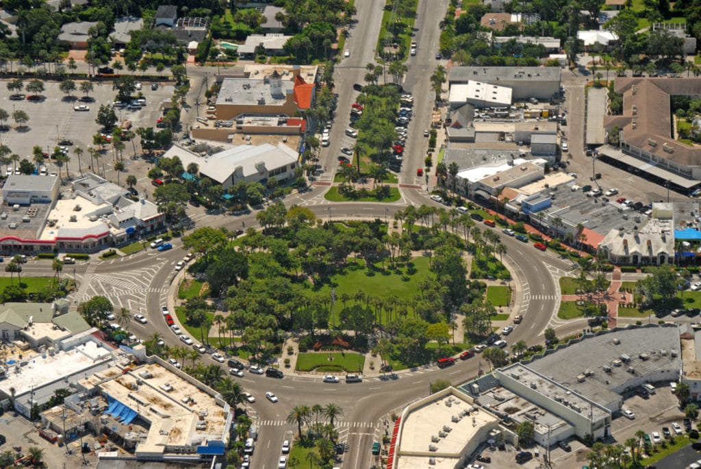 St Armands Circle in Sarasota