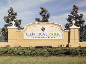 Central Park Lakewood Ranch Entrance Sign