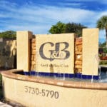 Gulf Bay Club in Siesta Key Entrance Sign