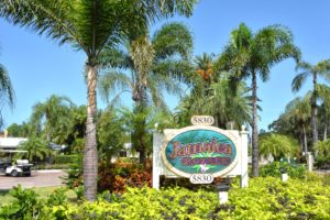 Jamaica Royale in Siesta Key Entrance Sign