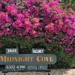 Midnight Cove in Siesta Key Gulfside Entrance Sign