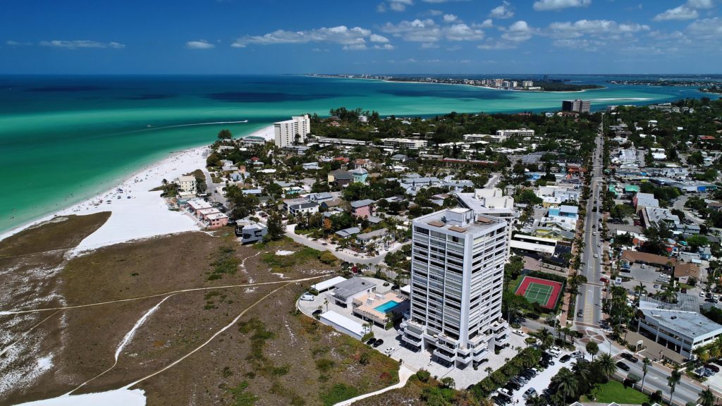 The Terrace in Siesta Key Condos for Sale Aerial