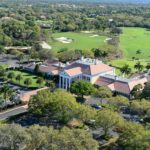 Oaks Golf and Country Club in Osprey Clubhouse Aerial 4