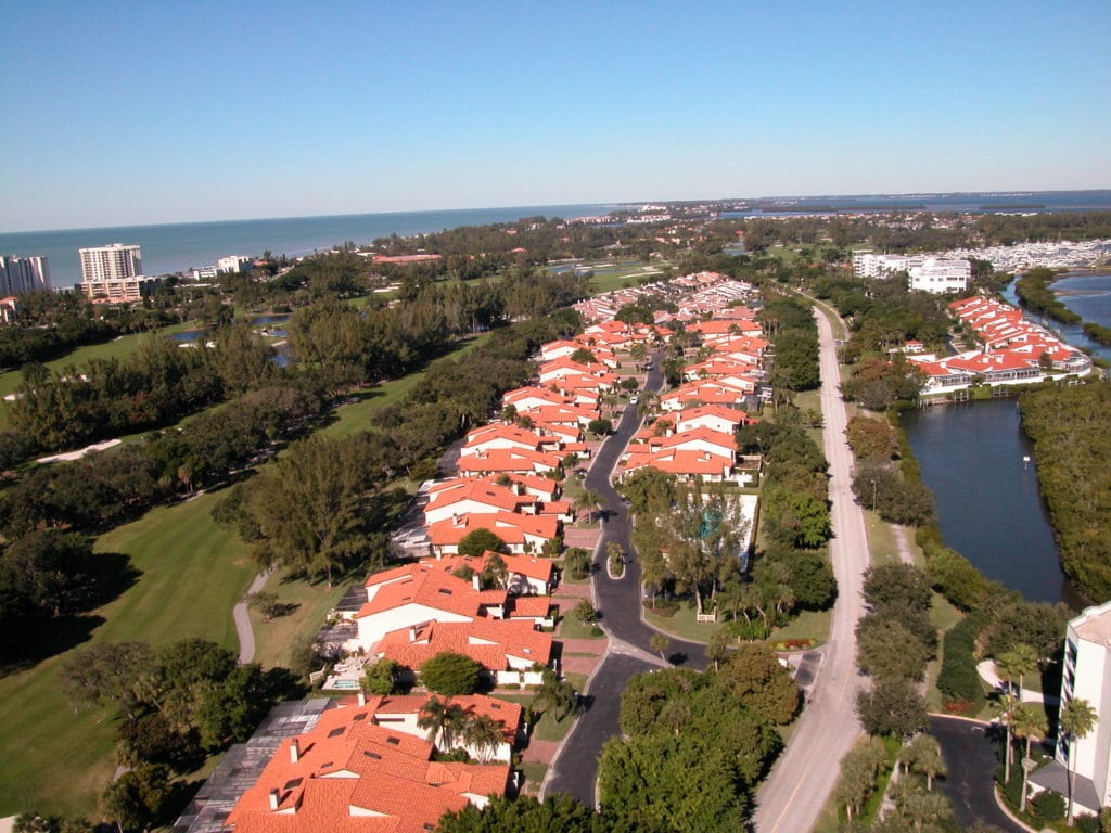 Harbour Oaks in Longboat Key Aerial 2