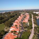 Harbour Oaks in Longboat Key Aerial 2