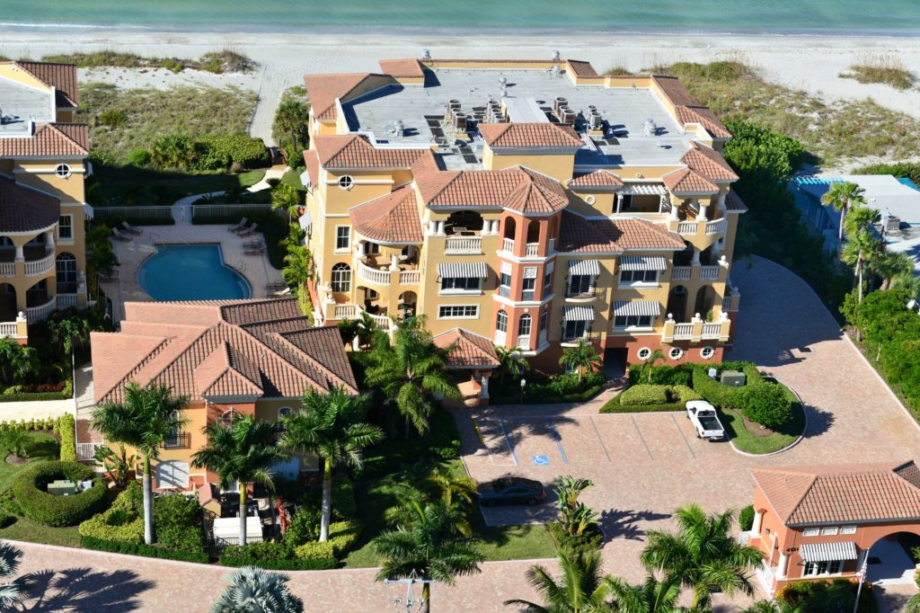 La Firenza Condos for Sale | Longboat Key Florida 3 La Firenza in Longboat Key Aerial 2