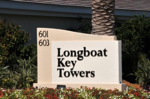 Longboat Key Towers Entrance Sign