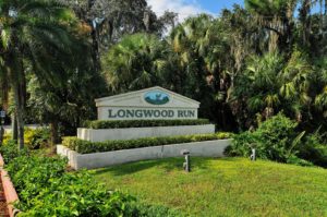 Longwood Run in Sarasota Entrance Sign