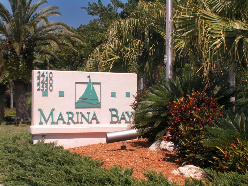 Marina Bay Condos for Sale | Longboat Key Florida 5 Marina Bay in Longboat Key Entrance Sign
