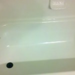 The Tub and Surround After Using the Tub & Tile Refinishing Kit