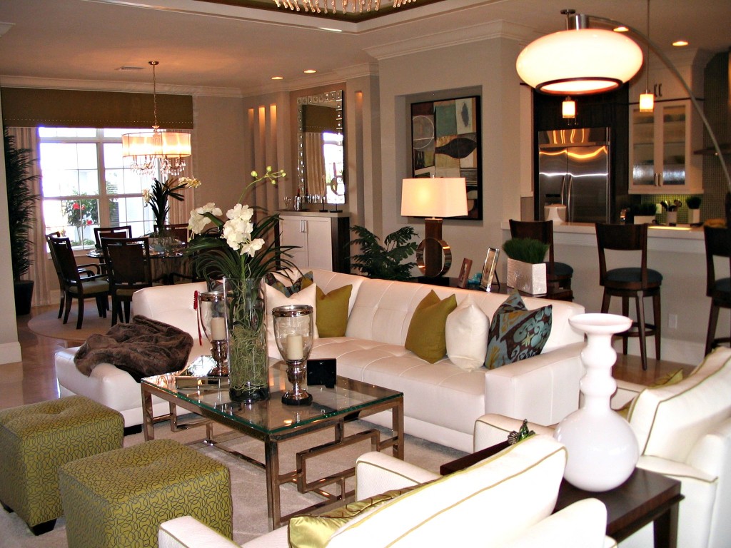 The Inlets Homes for Sale | Bradenton Florida 15 Medallion Home Builder Santa Maria Model at The Inlets in Bradenton - Living Room