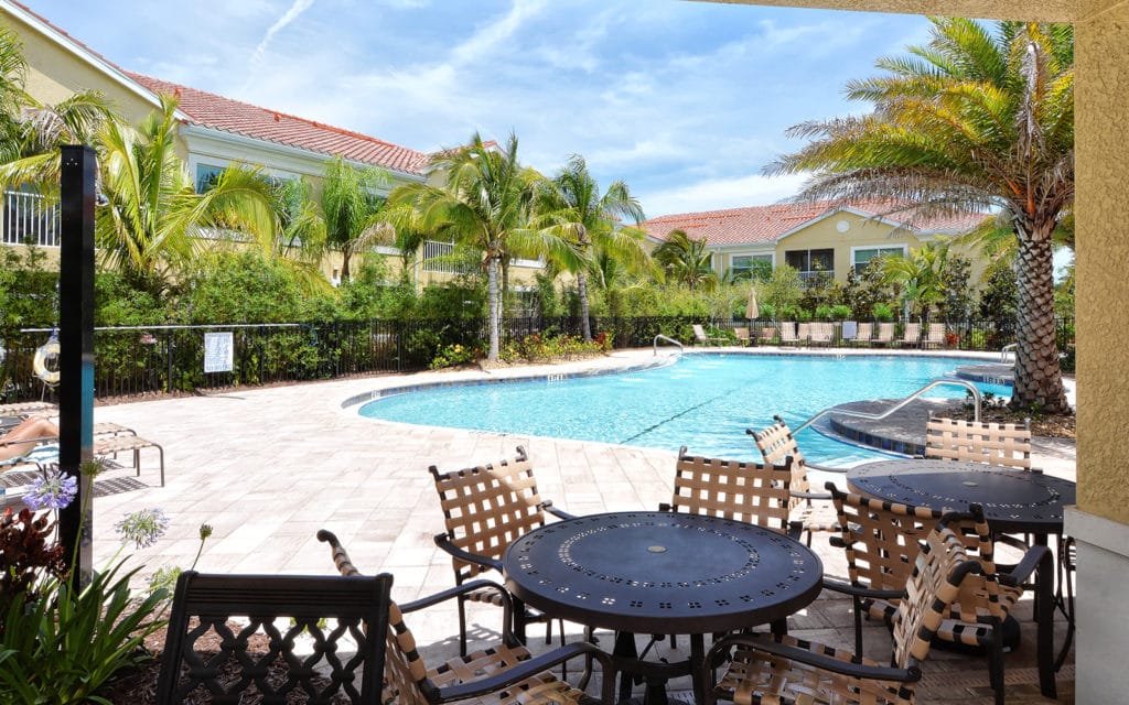Bay Street Village Townhomes for Sale | Osprey Florida 8 Bay Street Village in Osprey - Pool Townhomes