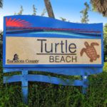 Turtle Beach in Siesta Key Entrance Sign