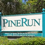 Pine Run in Osprey Entrance Sign