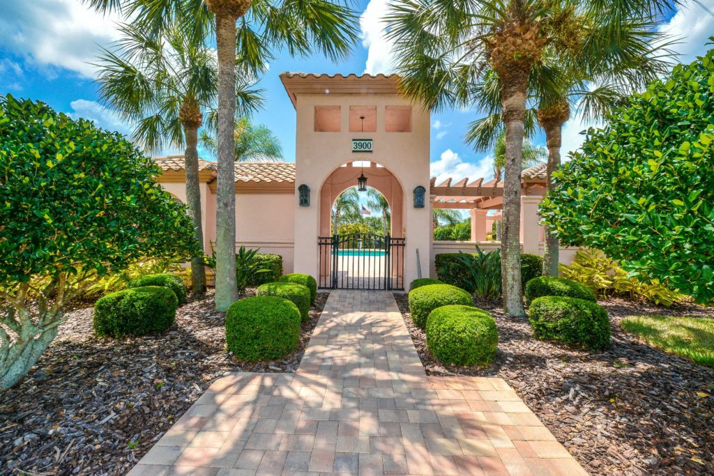 Mira Lago on Palmer Ranch in Sarasota Pool Entrance - Sarasota Real Estate