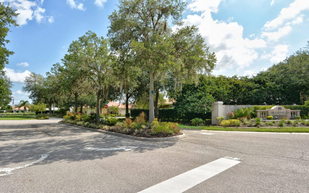 Deerfield Homes for Sale | Sarasota Florida 2 Deerfield Neighborhood in Sarasota Entrance