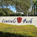 Central Park in Downtown Sarasota Entrance Sign