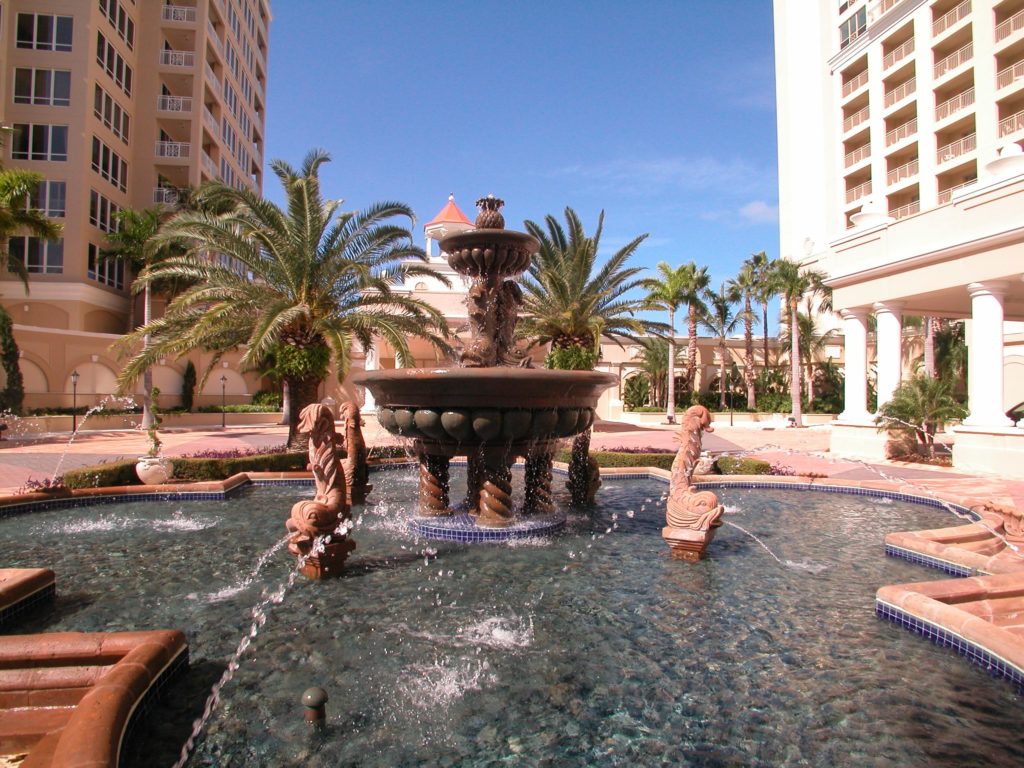 Ritz Carlton in Downtown Sarasota Fountain